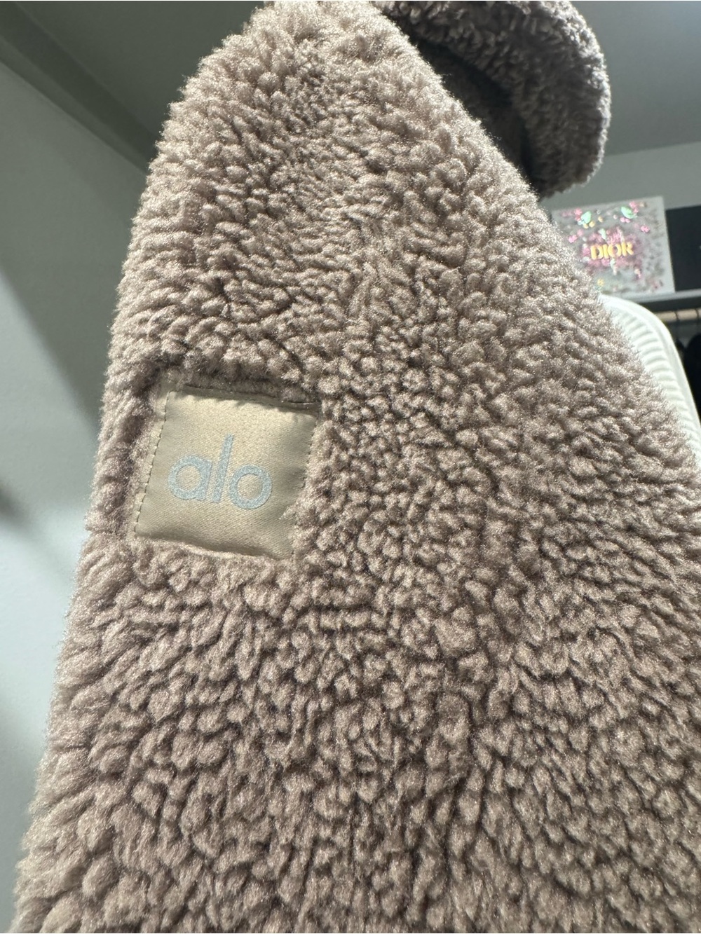 ALO Yoga Sherpa Downtown Jacket in Light Cocoa - Picture 5 of 10